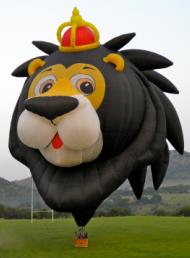 lion hot air balloon
